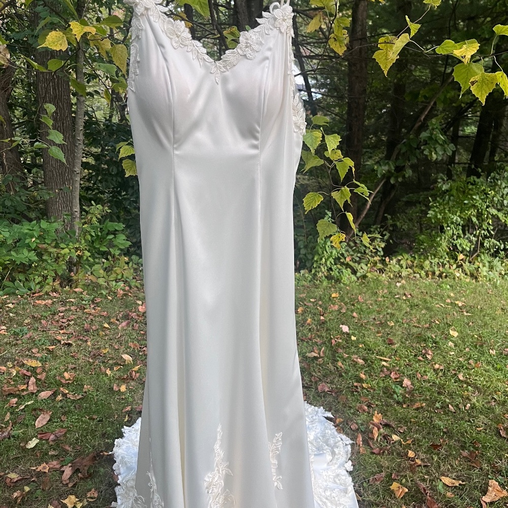 Wedding Gown with floral lace